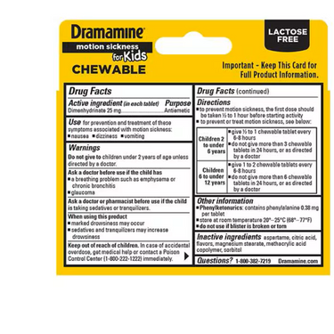 Dramamine For Kids